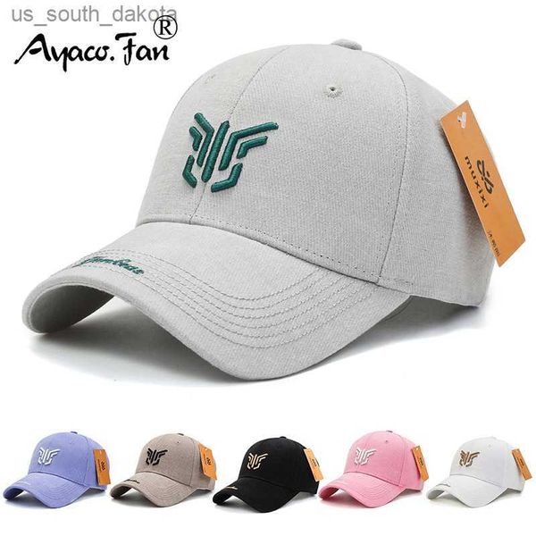 Ball Caps Baseball Cap New Sunment Summer Sunhat вышитая мужчины, женщины унисекс-подростки хлопковые каскаки модная рыбалка хип-хоп L230523