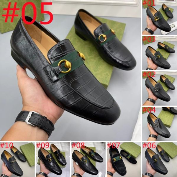 lussuose scarpe eleganti firmate da uomo d'affari con punta quadrata in vera pelle di coccodrillo Scarpe Oxford fatte a mano da uomo in vera pelle di alligatore