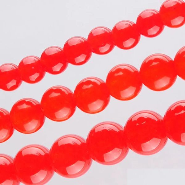 Jade Yowost Natural Red Loak Beads Камень круглый 6 мм 10 мм 10 мм проставки для изготовления брюшной колье аксессуары для ювелирных изделий BG305 D DHMB5