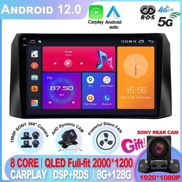 360 Sistema Auxiliar 4G Android 12 Rádio Multimídia Player de Vídeo para Uaz Patriot 3 2016 2017 2018-2021 Navegação GPS 2 DIN-3