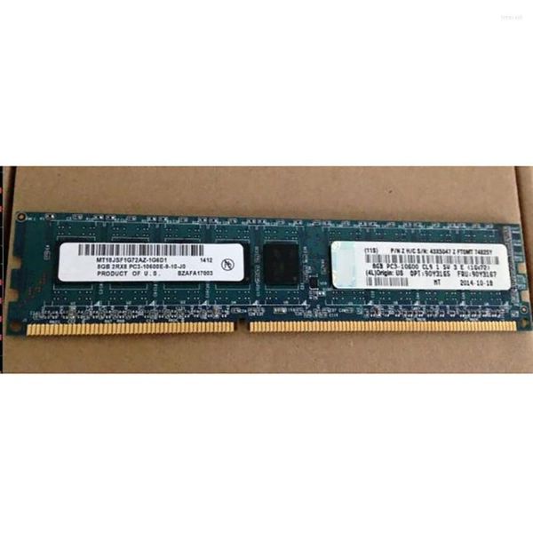 Per IBM RAM 8 GB 2RX8 PC3-10600E 90Y3165 90Y3167 DDR3 1333 ECC Memoria server Nave veloce di alta qualità