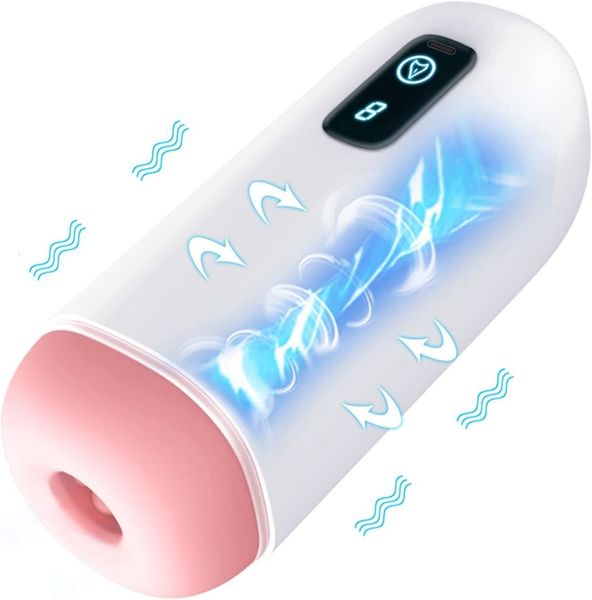 Masturbatori Masturbatore Uomo Vibratore automatico del sesso orale Masturbatore maschile Tazza Macchina del pene della fica vaginale reale 230524