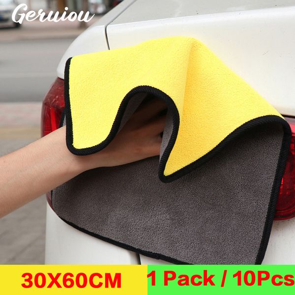 Detalhando o carro Microfiber Acessórios para lavagem de carros de microfibra Microfibra para o interior do carro Limpeza a seco Toalhas de detalhamento automático 30*60cm