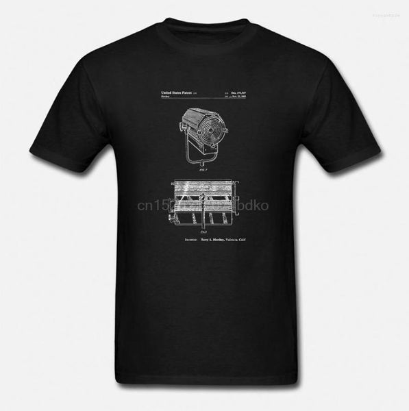 Мужские рубашки T-Mole-Richardson Film Light Patent Shirt Shirt Spearge Reight Camera Direct Acter Acter Cinema pp0961