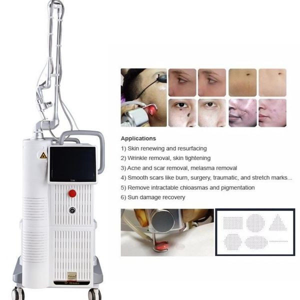 Beauty Akne-Behandlung Co2-Laser-Hautanalysator Vertikale medizinische Ausrüstung Narbenreparatur-Fraktionslasermaschine