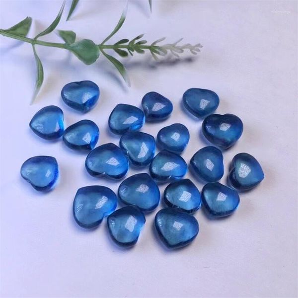 Чары 5pcs Natural Aquamarine Heart Star Stone Coney Crystal Cquartz Carvings Mineral Healing Gemstone Decor Dop Dom 9-11 мм