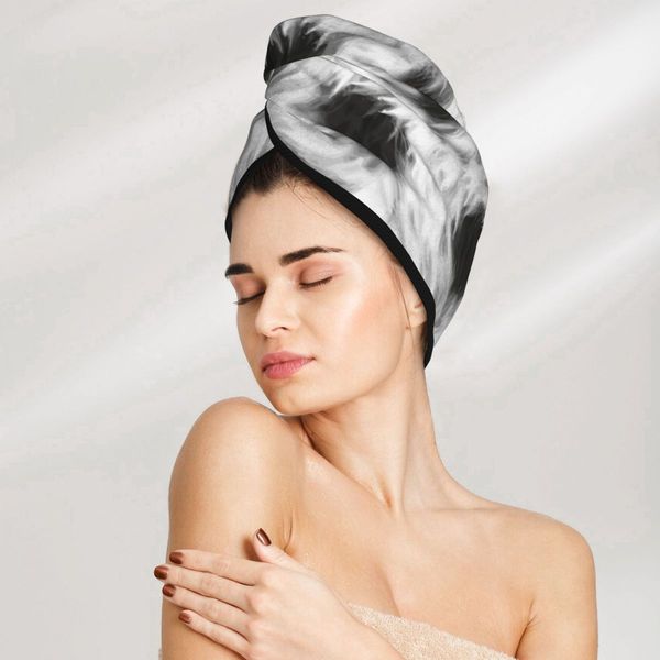 Mikrofaser-Handtuch für Mädchen, Badezimmer, zum Trocknen, saugfähiges Haarhandtuch, Cruella Animal Texture Magic, Duschhaube, Turban-Kopfwickel