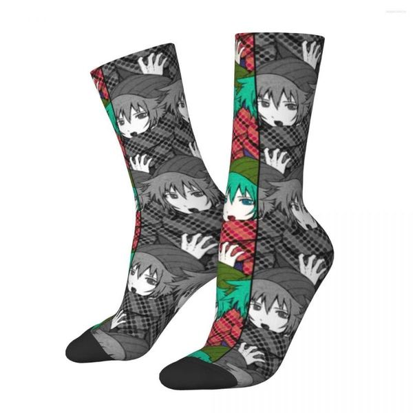 Herrensocken Lustiges Shin Tsukimi Basketball Death Game Your Turn To Die Polyester Crew für Unisex Atmungsaktiv