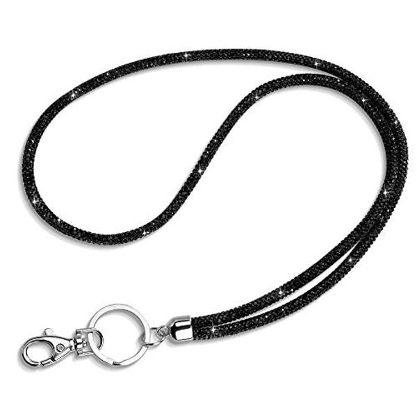 Потрясающий новый держатель для карт Lanyard Around Bling Crystal Neck Bess Lanyard Женская цепная идентификация цепи