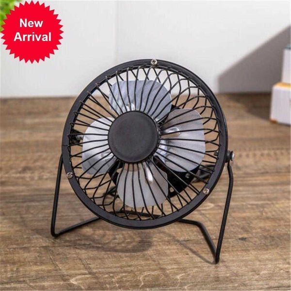 Novo 4 polegadas de metal USB Mini Fan Portable 360 ​​graus Ajuste Fan Fan Fan Desk Fan Mini Fan Personal for Home Office