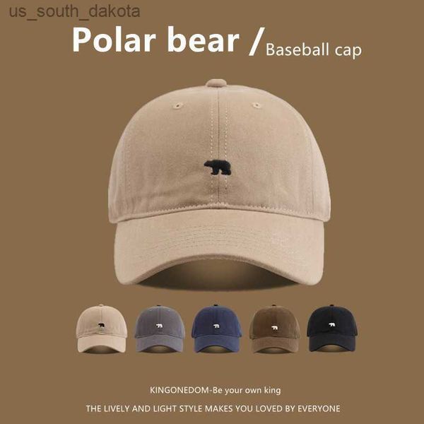 Caps de bola Caps de beisebol feminino Novo Captos de beisebol bordados Capt de algodão polar e chapéus de viseira casual ajustáveis ​​para homens para homens versáteis hat l230523