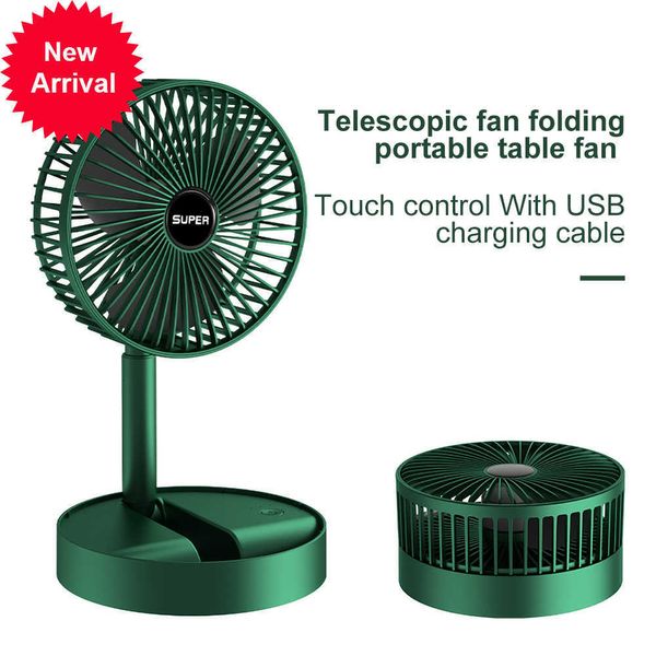 Novo portátil USB Recarregável Office do escritório doméstico Ventilador dobrável Fan baixo ruído Hightion Battery Lifesty Mini Electric Fan