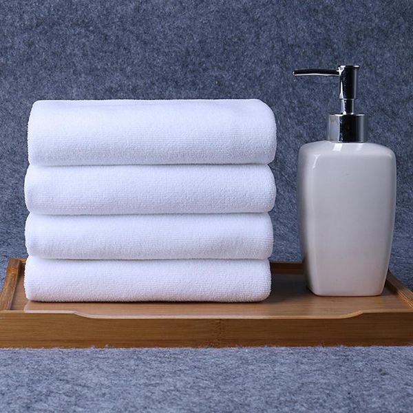 Asciugamano super morbido bianco palestra yoga doccia per adulti viso salone di bellezza negozio di barbiere o bagno di casa in cotone