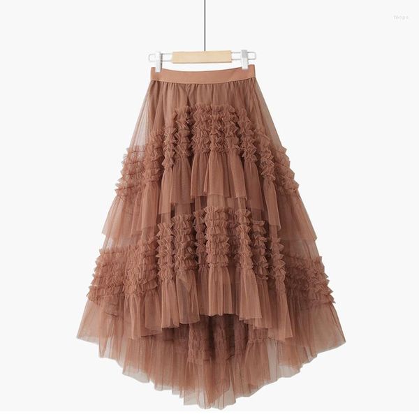 Saias Moda 3 Camadas TIRUED TUTU TULLE SAIR MULHERM MULHERES BELA COREIRA BELA SOLIZ IRREGULAR CURRA FRONTAÇÃO LONGO LONGE