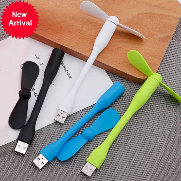 Neuer flexibler tragbarer Mini-Lüfter für Powerbank, Notebook, Computer, Sommer, Reisen, Kühlung, Kühler, Telefon, USB, Gadgets, Fans, Sommergeschenk