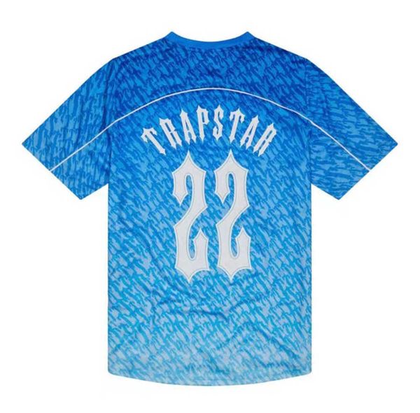 As camisetas masculinas limitam a nova camiseta do Trapstar London Shirt Sleeve UnisEx Blue Shirt for Men Fashion Harajuku Tee Tops masculino T mamis uma nova tendência 60ess