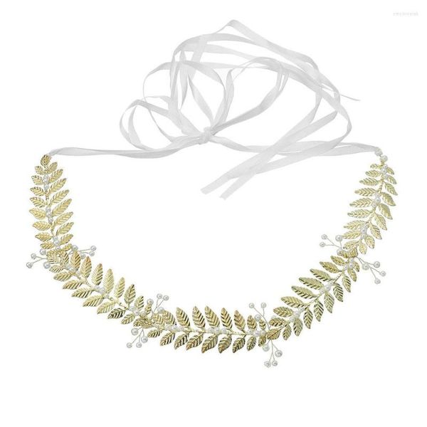 Gürtel Brautkleid Gürtel Legierung Blätter Nachahmung Perlen Gürtel für Hochzeit Braut Brautjungfer