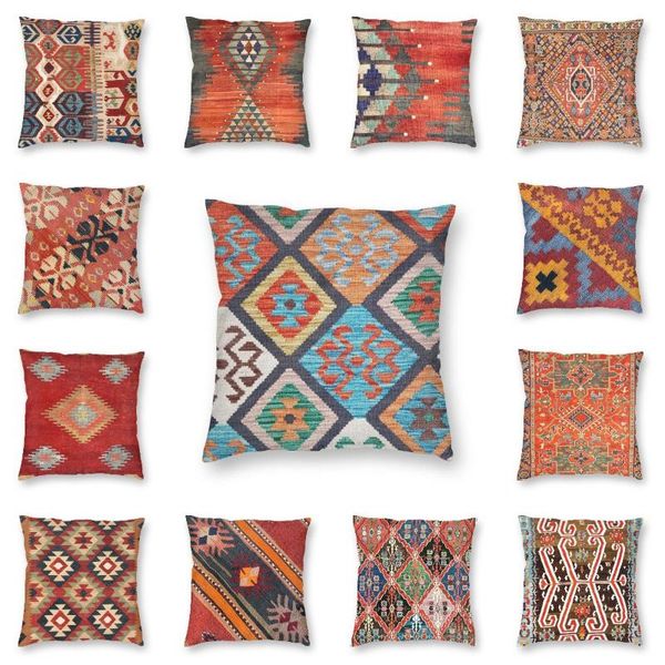 Travesseiro /decorativo vintage turco kilim tampa sofá casa decorativa decorativa tribal boêmia étnica arear tampa 40x40