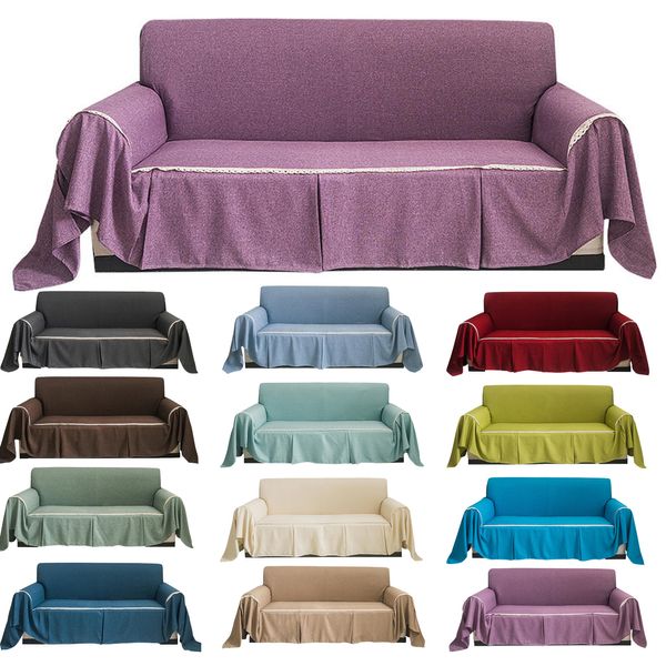 Capa de cadeira Sofá Cushion Sofá Capa Universal Color Solid Towel Seat Removível Pet Dog Kids Mat Cushion Cobertor 230524