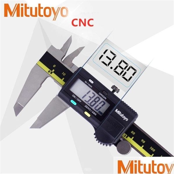 Vernier Calipers Mitutoyo CNC Caliper LCD Dijital S 6inch 150 200 300mm 50019630 Elektronik Ölçüm Paslanmaz Çelik 210922 Drop DH48H