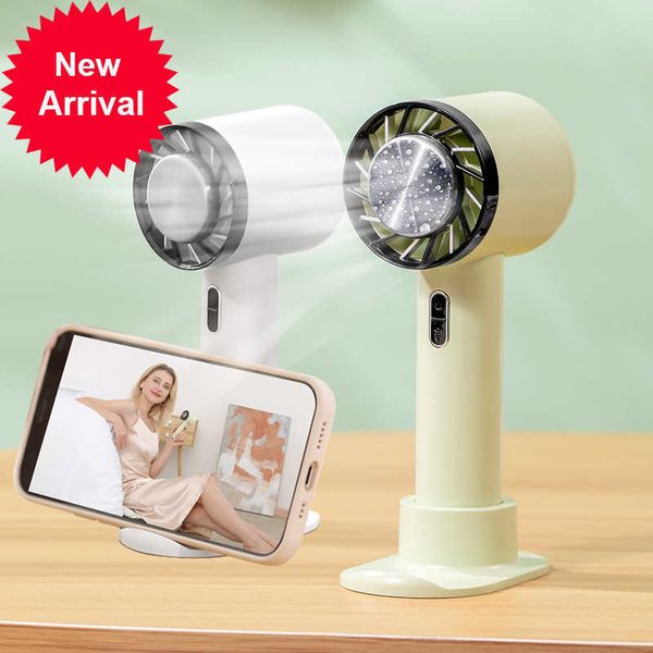 Neue Mini Handheld Fan Semiconductor Kühlung 2200 mAh Batterie Tragbare USB Aufladbare Hand Fan Kühlung Luftkühler Für Outdoor