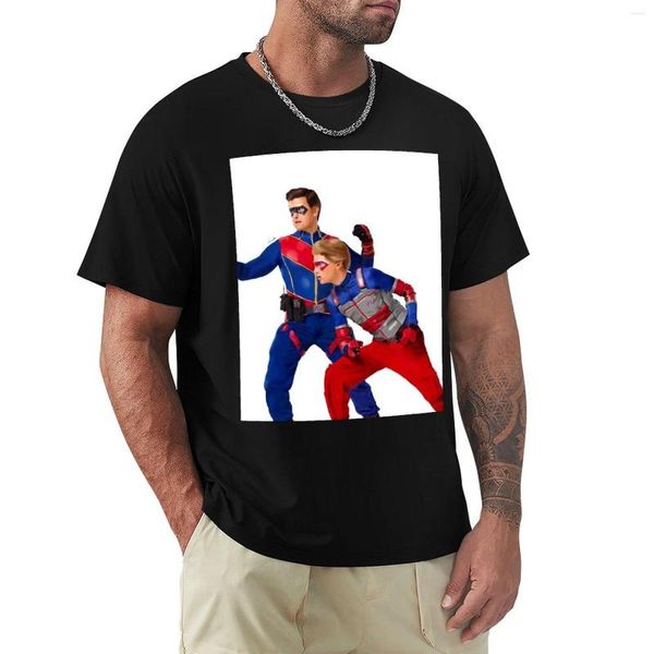 Herren Polos Kid Danger And Captain Man Heroic Full Sketch T-Shirt Plus Size T-Shirts Jungen Weiße T-Shirts Shirt für Männer