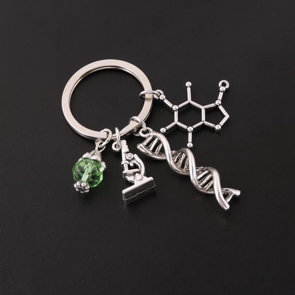 New Science Jewelry Microscopes DNA Doctor Pingentents Neuron Key Chain