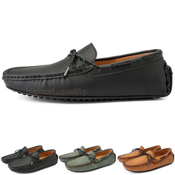 Moda Mens Sapatos Casuais Drive Confortável Men Daily Men Diário Cem Cem Lazer Black Slip On Man Lazy Overshoes Sneikers Shoe Walking Sapato A054