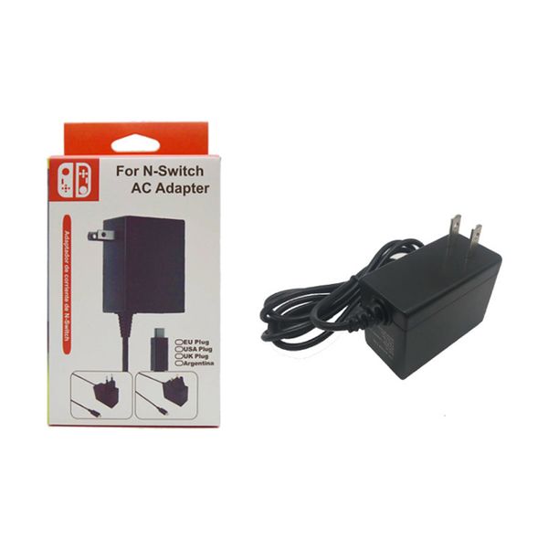Nintendo AC-Adapter, Reise-Wandladegerät, Netzteil für NS Switch Lite und Pro Controller, Dock-Ladestation, 15 V, 2,6 A, schnell