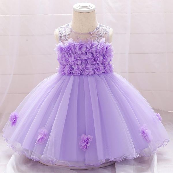 Vestido de menina menina 3m-2t Toddler Princess Baby Dress Vesti