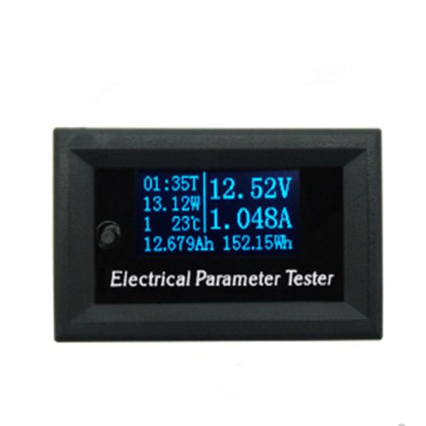OLED 7-in-1-Wattmeter, Leistungsmesser, Swr, elektrischer Parameter, Spannung, Strom, Zeit, Leistung, Energie, Kapazität, Temperaturtester