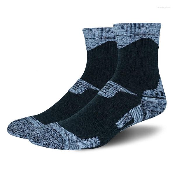 Sports Socks Winter Homens Homens Homens de Algodão Caminhada Térmica Respirável Crewação Bair de Trabalho ao ar livre de trekking