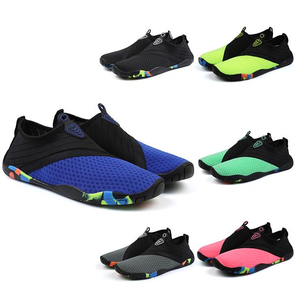 2023 donna Uomo Scarpe da spiaggia ventilate Grigio Rosa Verde fluorescente Nero Blu Verde Slip On Scarpe casual Scarpe da ginnastica da uomo Sneakers sportive