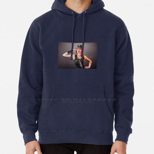 Erkek Hoodies Alman Lateks / Askeri Kadın Hoodie Sweater 6xl Kostüm femdom Dominatrix Mistress Slave