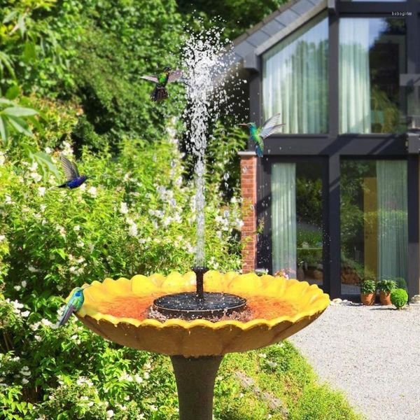 Decorazioni da Giardino 2023 Fontana Solare Stagno Galleggiante Piscina All'aperto Caratteristica Dell'acqua Che Corre A Casa 16 Cm Di Diametro