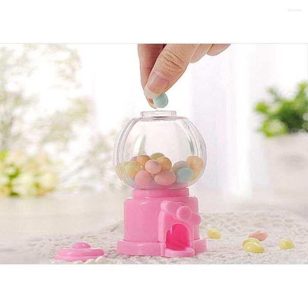 Depolama Şişeleri 6 PCS VENGE MACHINESSSS Şeker Dispenser Makinesi Gumball Oyuncak Mini Çiğneme Sakız