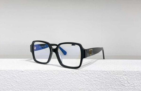 Modedesigner-Marke, coole Sonnenbrille, Luxus, super hochwertige Rahmenplatte zur Myopie-Prävention, blaues Licht, einfarbige Brille für Damen, CH3438, mit Logo-Box