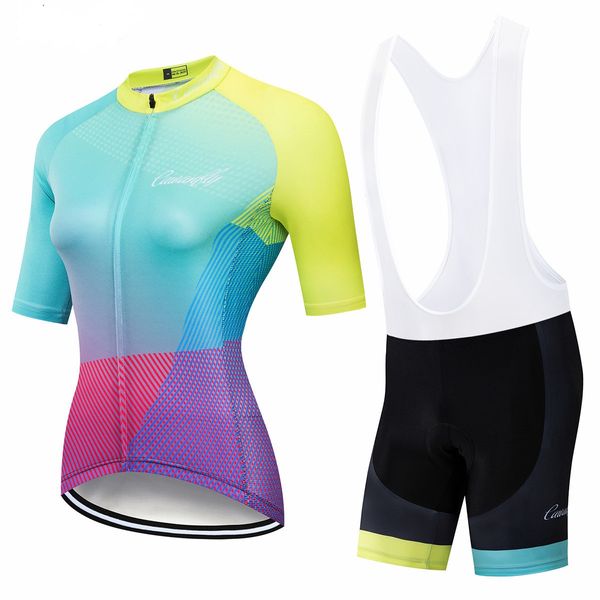 2024 Moda feminina Triatlo de ciclismo camisa de ciclismo de manga curta Mtb Maillot Bike Shirt Downhill Jersey Pro Team Tricota Mountain Bicycle Clothing A1