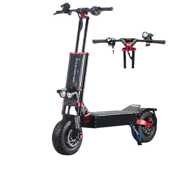 5600W Scooter elettrico per adulti 60V 43AH Dual Drive Ruote da 13 pollici Velocità massima 60MPH Scooter elettrico portatile a lungo raggio da 90 miglia