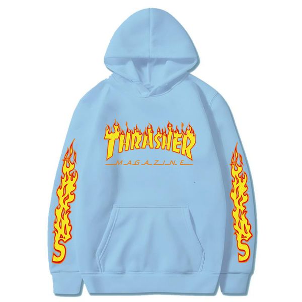 Thrasher Hoodie Herren Hoodies Sweatshirts Europa und Amerika Thrashs Print Hoodie Männer Frauen Street Paare Casual Hip Hop Pullover Sweatshirt Top Etih