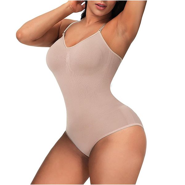 Damen Shapers Damen Nahtloser Shapewear-Body für Frauen Bauchkontrolle Butt Lifter Body Shaper Unsichtbar unter dem Kleid Abnehmen St Dhrfi