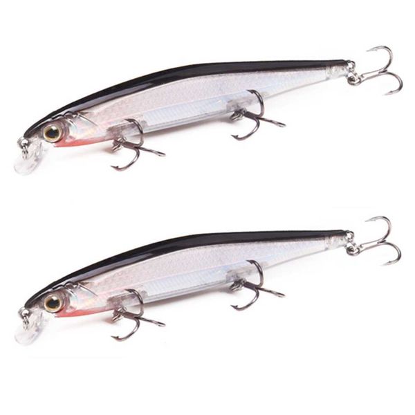 Baits Lures 1 Stück 11 cm 13 g Minnow künstlicher Hartköder mit 3 Haken 3D-Augenwagen Angelschaufel P230525