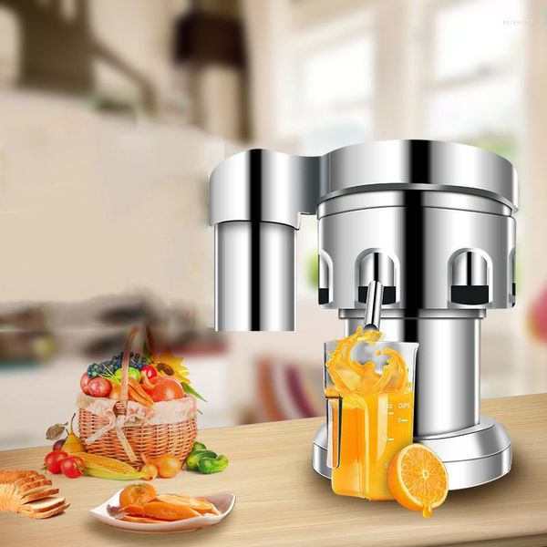 Juicers Juicer Equipe elétrico Caixa de filtro digitada Máquina de prensa durável Aço inoxidável Separação de resíduos automáticos comerciais