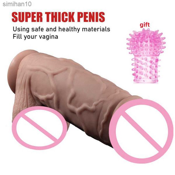 Dildos/dongs Big Dildo Sex Toys for Women Soft Silicone Long Dildo com Copa de Sucção Grande Pênis Realista para Orgasmo Anal Toy Sexo Adulto L230518