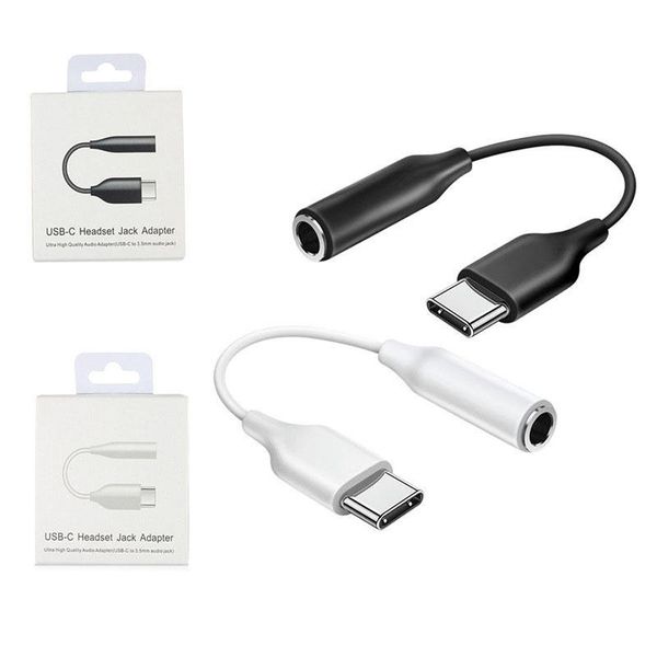 Тип C USB C штекер на 3,5 мм кабель для наушников-адаптер-адаптер AUX аудио гнездо для Samsung S23 S22 S21 Ultra Note 20 Plus с розничной упаковкой