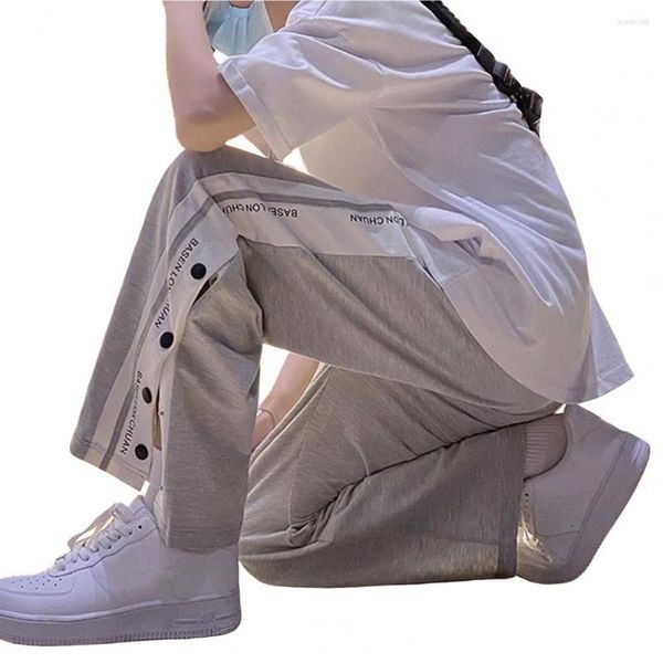 Pantaloni da uomo Pantaloni da uomo alla moda Pantaloni sportivi da allenamento hip-hop con spacco laterale dritto Abbigliamento quotidiano