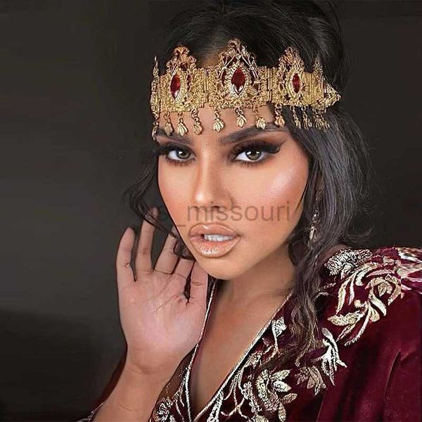 Andere Modeaccessoires Neuer arabischer Brauthaarschmuck Metallquasten Haarkette für Frauen Algerische Tradition Hochzeit Haarschmuck Brautjungfer GIF J230525