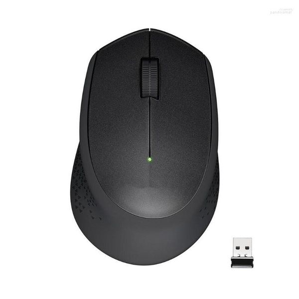 Mouse Mouse wireless Silent Plus 2,4 GHz 3 pulsanti PC/Mac/Laptop/Nero