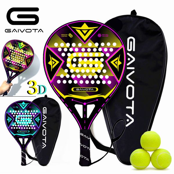 Racchette da tennis GAIVOTA racchetta da tennis con gabbia in carbonio e fibra di vetro racchetta da paddle morbida con coperchio della borsa racchetta da tennis in carbonio 230525