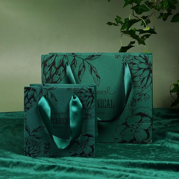 Подарочная упаковка леса Свадебные подарки для гостей сувениры зеленая сумка упаковка праздничная вечеринка шоколадная бумага 10pcsgift rawgift